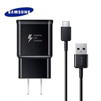 15W อะแดปเตอร์ที่ชาร์จความเร็วสูง Samsung 15W อะแดปเตอร์ AFC USB 3.0 Type C สายสำหรับข้อมูล Galaxy S8 S9 S10 Note 8 9 10 A50 A60 A80 A70