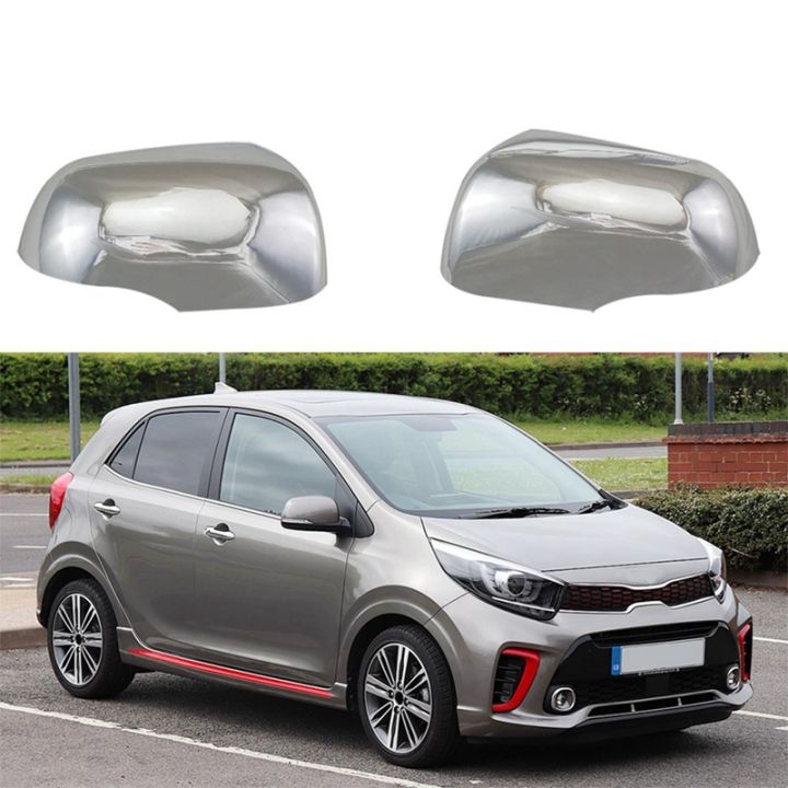 car-chrome-silver-rearview-side-glass-mirror-cover-trim-rear-mirror-covers-shell-for-kia-picanto-morning-2014-2018