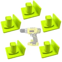 5 Packs For Ryobi Holder 18V Battery Adapter Drill Mount Dock Case Suitcase For The Power Tools Storage Accessories Tool Bracket