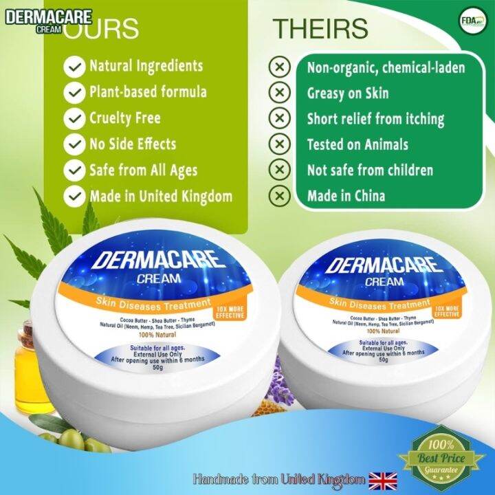 Authentic Storeﺴ DERMA CARE CREAM -Treatments for Eczema-Psoriasis-Dry ...