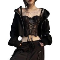 Wearing a bra with a fishbone and a corset and vest, Xia Chunyu, a hot girl with a short lace strap, a small waist strap, and a small crowd NM1V