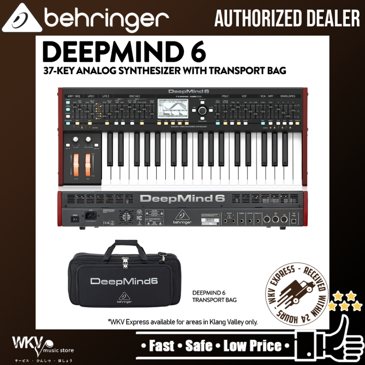 Behringer DeepMind 6 37key 6voice Analog Synthesizer with Transport