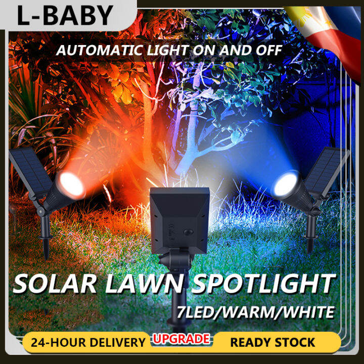 7 Led Solar Spotlight Garden Outdoor Waterproof Lawn Lights Landscape