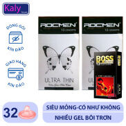 Bộ 2 BAO CAO SU ROMEN ULTRA THIN SIÊU MỎNG HỘP + Tặng 1 hộp Bao Cao Su Cho