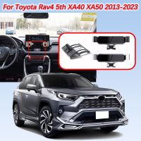 ที่วางโทรศัพท์ในรถสำหรับโตโยต้า5Th RAV4 XA50 XA40 2013 2014 2015 2016 2017 2018 2019 2021ที่ยึดแรงโน้มถ่วง2023อุปกรณ์เสริมรถยนต์