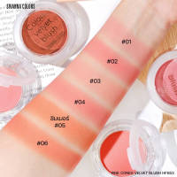 SIVANNA COLORS PINK CONES VELVET BLUSH HF653 บลัชออนเนื้อนิ่ม สีชัด สวยละมุน มึถึง 6 สี 6 เฉดให้ได้เลือก