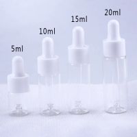 HOT JKCXLLAQESS 531[HOT SHEJIQWQESS 531] 50ชิ้น/ล็อตแก้วใสขวดน้ำมันหอมระเหย5Ml 10Ml 15Ml 20Ml Dropper Bottle Jars Vials With Pipette For Cosmetic Perfume