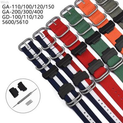 ✻ สายรัดไนลอนลายพรางสำหรับ Casio G-Shock GA-110/100/120/150/200/300/400 GD-100/110/120 DW-5600 DW-6900 สายนาฬิกาข้อมือ