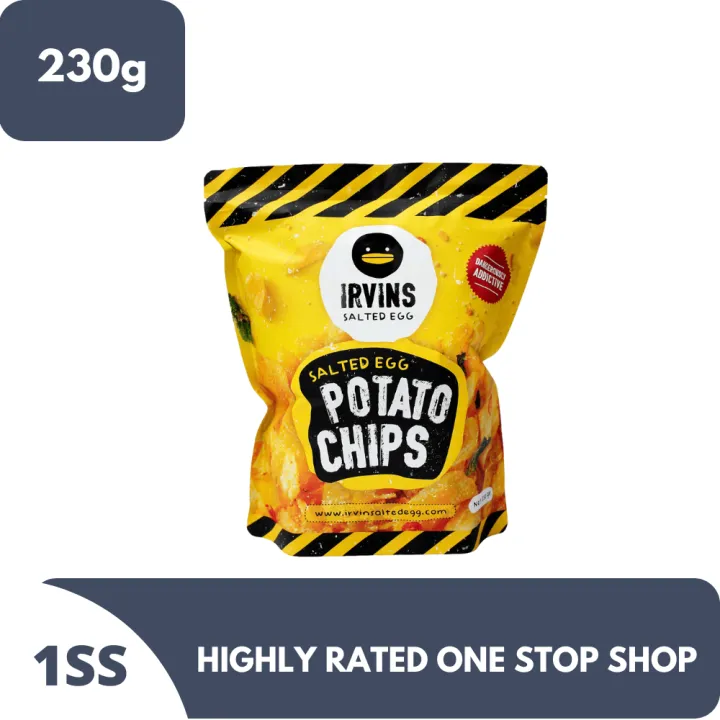 Irvin's Salted Egg Potato Chips 230g | Lazada PH