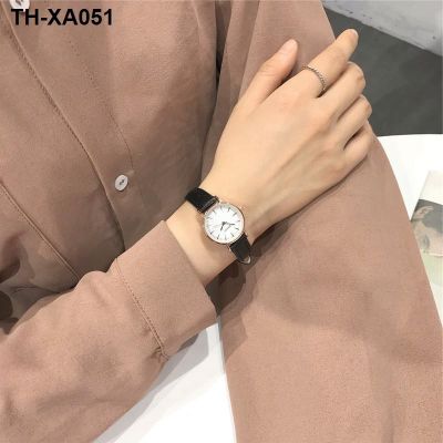 girl student Korean version simple casual atmosphere belt dial female models all-match