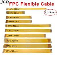 JCD 0.3 mm Pitch 13 21 23 25 27 21 33 39 45 51 Pin FFC FPC Flexible Flat Cable Forward Direction  FPC Connector cable Wires  Leads Adapters