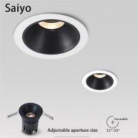 【CW】 Saiyo Led Spotlights Recessed Focusable Lamp Aluminum Wall Washing Lights 75mm Hole Downlight 110V 220V