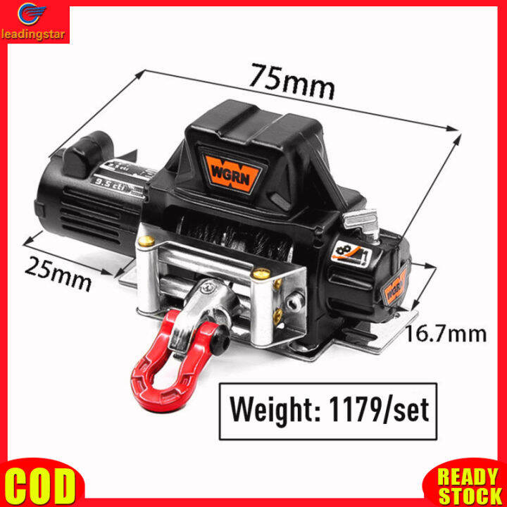 leadingstar-rc-อุปกรณ์รถ-rc-กว้านไฟฟ้าเครื่องกว้านโลหะอัปเกรดใช้ได้กับ-scx-10-90046-d90-traxxas-trx4-redcat