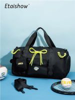 [COD] 2023 new black travel bag cross-border special for single shoulder large capacity dry and wet separation yoga fitness