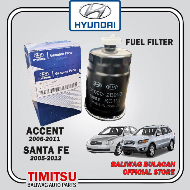 FUEL FILTER HYUNDAI ACCENT DIESEL 20062011 / SANTA FE DIESEL 20052012