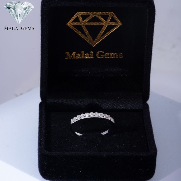 malai-gems-แหวนเพชร-แหวนมงกุฎ-เงินแท้-925-เคลือบทองคำขาว-ประดับเพชรสวิส-cz-รุ่น071-1ri57426-แถมกล่อง-แหวนเงินแท้-แหวนเงิน-แหวน