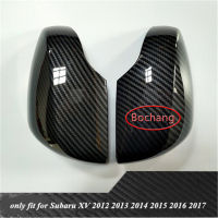 Bochang ขอบเคสโทรศัพท์กระจกมองหลังแบบส่วนข้างทำจากคาร์บอนไฟเบอร์สำหรับ Subaru XV 2012 2013 2014 2015 2016 2017