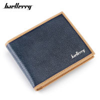 Baellerry ออกแบบใหม่ลำลองสำหรับบุรุษกระเป๋าสตางค์ขนาดเล็กหนังผู้ชายกระเป๋าผู้ถือบัตรกระเป๋าสตางค์สั้นชายแฟชั่นผู้ชาย Carteira