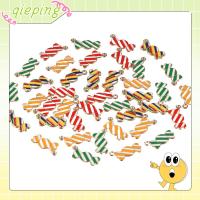 QIEPING 40pcs โลหะผสมอัลลอยด์ เครื่องประดับลูกกวาดสีสันสดใส 2110มม. รูปทรงลูกกวาด เครื่องประดับทำเสน่ห์ 4สีค่ะ น้ำตาลมินิขนมหวานทะเลทรายเสน่ห์ งานฝีมือดีไอวาย