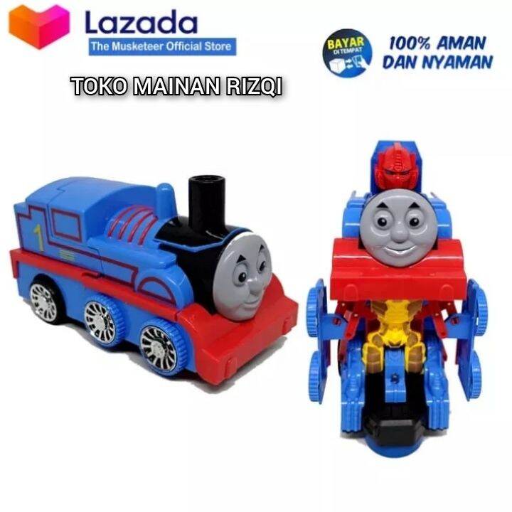 Mainan Anak Kereta Bisa Berubah Menjadi Robot Kereta Api Berubah Jadi