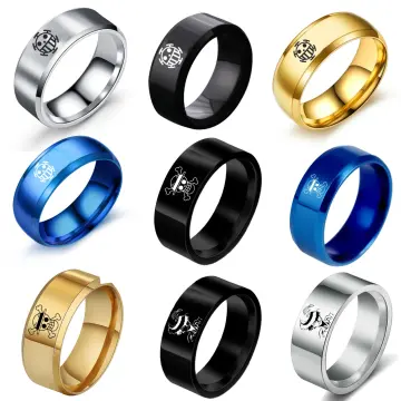 Mua Black Stainless Steel One Piece Ring Anime Rings for Men Luffy Anime  Band Ring for Boys 8MM Anime Jewelry Merchandise trên Amazon Mỹ chính hãng  2023 | Giaonhan247
