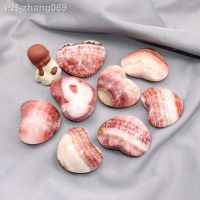 1Pcs Natural Rhodochrosite Quartz heart Healing Pork stone crystal Treatment crystal