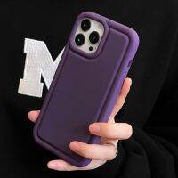 เคสโทรศัพท์สีทึบอ่อน CSCR สำหรับ iPhone 14 13 12 11 Pro Max 14 Plus XR X XS Max ซิลิโคนกันกระแทกเคสเคสกันกระแทก