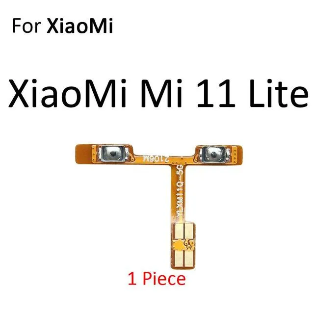 Original For Xiaomi Mi 11 Lite Power On Off Volume Up Down Button Key Flex Cable Replacement 5612