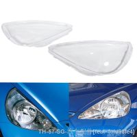 ♗ Car Transparent Lampshade head light lamp Cover Glass Lamp Shade Front Headlight Shell for Honda Fit Hatchback 03-07