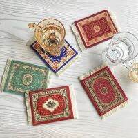 Handmade Bohemian พู่ตาราง INS เปอร์เซีย Retro ลื่นโต๊ะรับประทานอาหารอุปกรณ์ตกแต่งห้องครัว Home Pad Coaster-Faewer