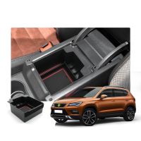 hot【DT】 RUIYA Car Armrest Storage for Ateca 2017-2021 2022 2023 Central Interior Accessories