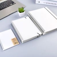 A5 A4 B5 Spiral Book Coil Notebook Clear Frosted Cover Binder Lined DOT Blank Grid Paper Diary for School Supplies Stationery Note Books Pads