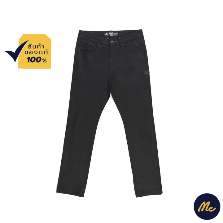 mc-jeans-กางเกงยีนส์-กางเกงขายาว-ทรงขาเดฟ-antibacterial-สีดำ-ทรงสวย-masz029