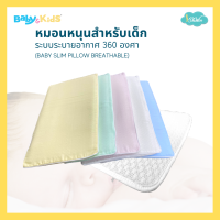 Idawin Air Flow หมอนหนุนเด็กหายใจผ่านได้ หมอนหนุนระบายอากาศ360 องศา หมอนหนุนเด็กอ่อน หายใจผ่านได้ เนื้อผ้าbamboo100% ขนาด 28x45x1.4 cm