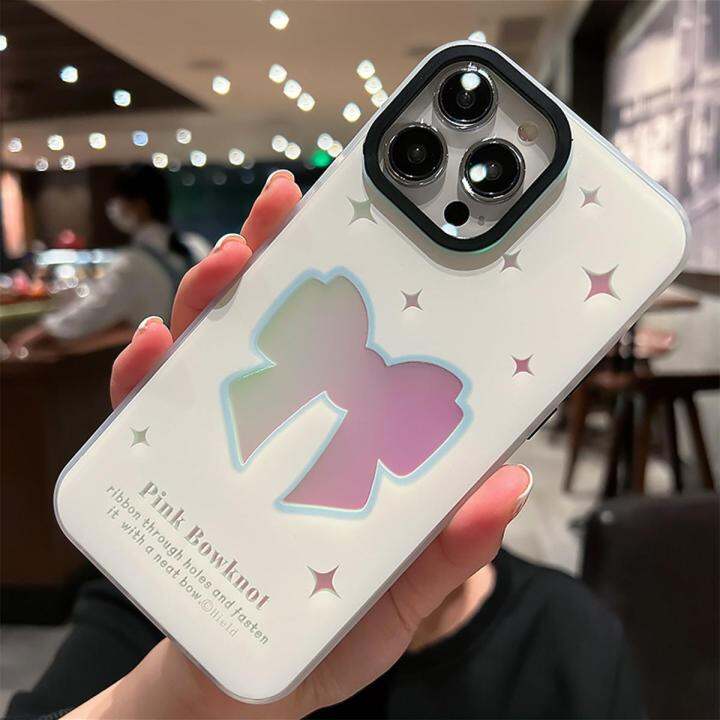 สำหรับ-iphone-เคสโทรศัพท์ลายโบว์-เคสโทรศัพท์ซิลิโคนป้องกันการหล่น-for-iphone-4-pro-max-13-pro-max-12-11-pro-11-xs-max-xr-x-8-7-plus-se-2022