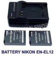 EN-EL12  ENEL12 แบตเตอรี่  แท่นชาร์จ  แบตเตอรี่พร้อมแท่นชาร์จสำหรับกล้องนิคอน Battery  Charger  Battery and Charger For Nikon COOLPIX A900,W300,S1100pj,S1200pj,AW120,AW130,P340,S9700s,S9900,Key Mission 170,360 BY KANGWAN SHOP