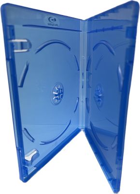 Box Bluray 2 disc Blue Color / Blu-ray / กล่องใส่แผ่นบลูเรย์ แบบบรรจุได้ 2 แผ่นต่อใบ ( สีฟ้า ) 50 ใบ