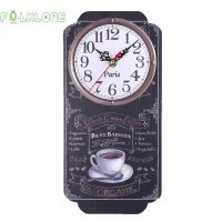 European Style Retro Wall Clock Home Bar Bedroom Hanging Living Room Decoration