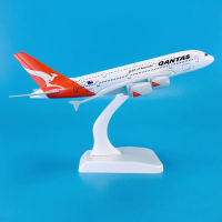 KKBaza ขายร้อนสังกะสี Ally วัสดุ1:400 18.7ซม. เครื่องบิน Aircrafts Airbus A380 Qantas เครื่องบิน Modelq11