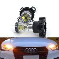 2Pcs Canbus ไม่มีข้อผิดพลาด Amber PY24W 5200S หลอดไฟ LED สำหรับ Audi B8 A4 Q5 2008-2012 Pre-LCI HID ไฟหน้าด้านหน้าไฟเลี้ยว