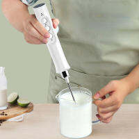 เครื่องผสมโฟมไฟฟ้า Whisk Beater Stirrer 3-Speeds Coffee Milk Drink Frother USB ชาร์จมือถือเครื่องปั่นอาหาร Whisk