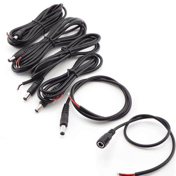 5pcs-dc-male-power-pigtail-cable-5-5x2-1mm-male-female-jack-cord-dc-connector-for-cctv-security-camera-moniter-solar-panel