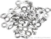 ♛❃□ Ball Chain Connector 3mm 3.2mm Pull Loop Crimp Link Stainless Steel Connection Pack of 50