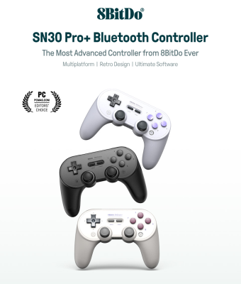 ต้นฉบับ8Bitdo SN30 Pro + ไร้สายจอยเกมส์บลูทูธ8BITDO SN30 Pro Plus Classic จอยสติ๊กเล่นเกมสำหรับ PC Android Windows MacOSSteam และ Nintendo Switch