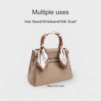 New Narrow Women Fashion Scarf Hair Tote Bags Handle Decoration Tie Multifunction Hand Ribbon Scarf For Designer Bags