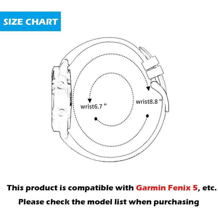 สำหรับสายรัดgarmin-fenix-6-fenix-5และสายนาฬิกาอะไหล่ซิลิโคน-ความกว้าง22มม-สำหรับfenix-5-fenix-5-plus-fenix-6-fenix-6-pro-forerunner-935-forerunner-945-quatix-5-approach-s60