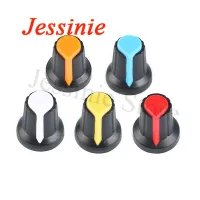 10PCS/lot WH148 Potentiometer Knob Cap Kit 15X17mm 6mm Shaft Hole AG2 Yellow Orange Blue White Red 10value*1PCS=10PCS