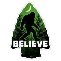 Bigfoot Quot; Believe Arwheadquot; Sticker -Sasquatch สติกเกอร์ไวนิลรถบรรทุกรถยนต์เคสกันกระแทกหน้าต่างด้านหลังกระจกบังลมตกแต่ง