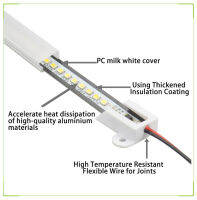 10X LED Rigid Light Strip High Brightness 3040cm SMD 220V LED Fluorescent Floodlight Tube Bar Industries Showcase Display Lamp