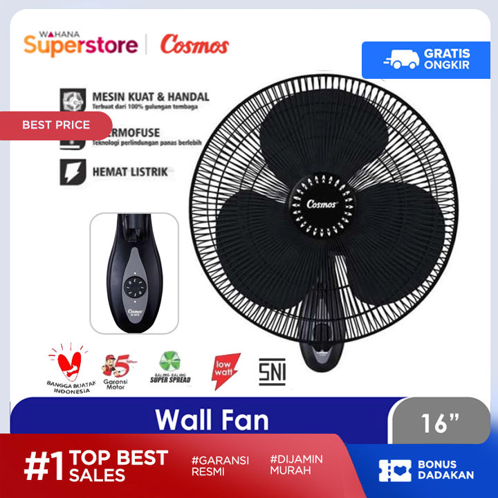 Cosmos Wall Fan Kipas Angin Dinding 16inch 16wfg Lazada Indonesia 8927